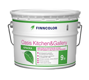 Краска OASIS KITCHEN & GALLERY A мат 9л