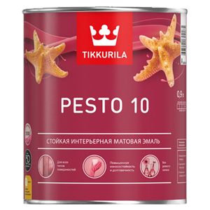 Эмаль универсальная Tikkurila PESTO 10 A матовая 0,9л
