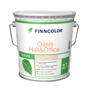 Краска OASIS HALL & OFFICE A гл/мат 9л
