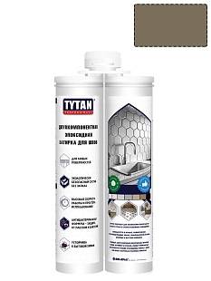 Затирка эпоксидная двухкомпонентная Tytan Professional коричневая 400 г