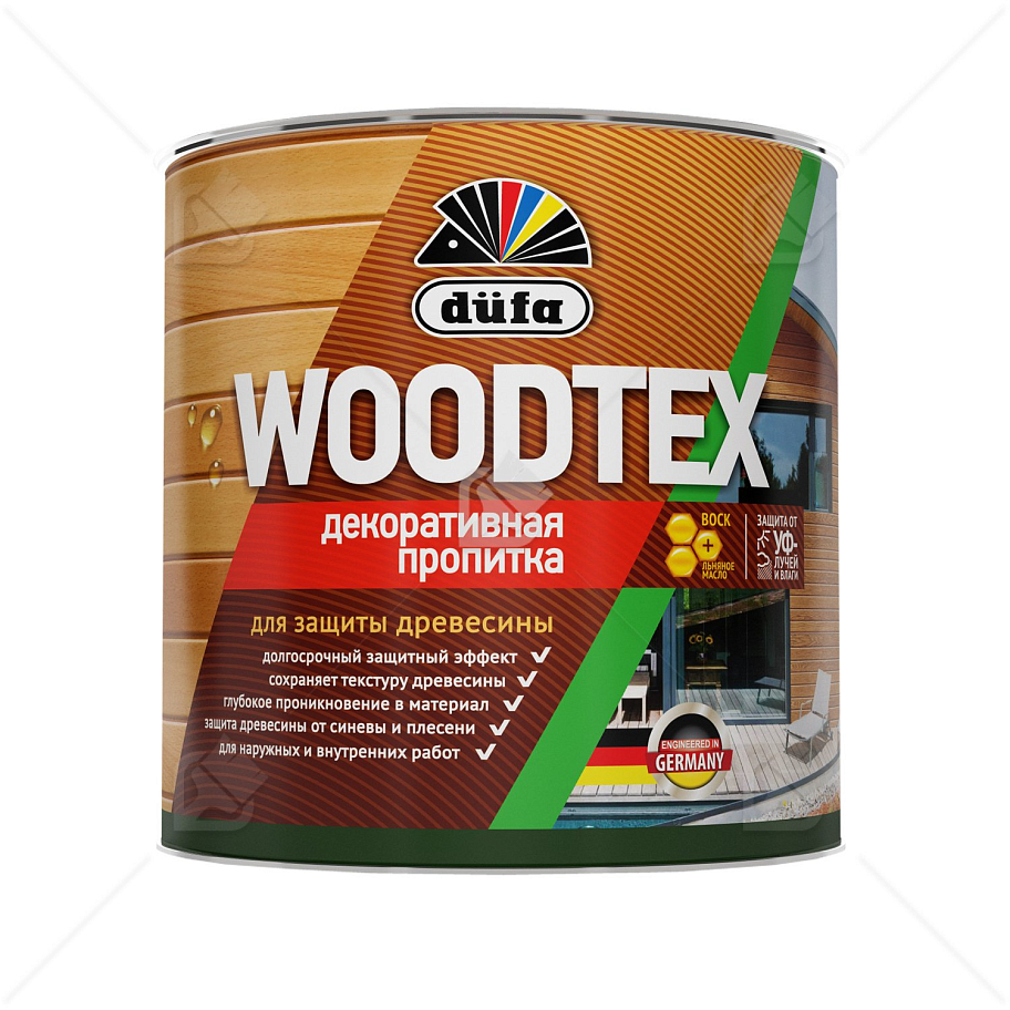 Пропитка декоративная для защиты древесины алкидная Dufa Woodtex палисандр 3 л.
