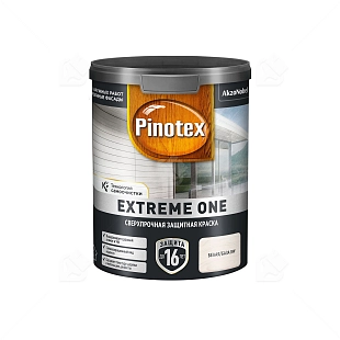 Краска для деревянных фасадов акриловая Pinotex Extreme One база BW полуматовая 0,9 л.