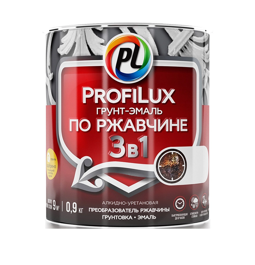 Грунт-эмаль на ржавчину 3 в 1 Profilux полуматовая синяя 5 кг.