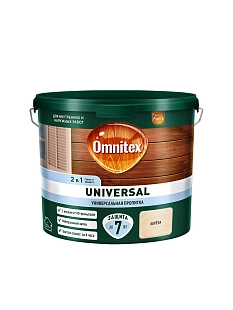 Пропитка защитная для дерева Omnitex Universal 2 в 1 берёза 2,5 л