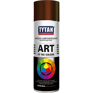 Краска универсальная аэрозольная акриловая Tytan Professional Art of the colour RAL 8017 коричневая 400 мл