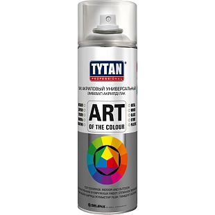 Лак универсальный аэрозольный акриловый Tytan Professional Art of the colour глянцевый 400 мл