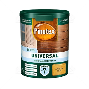 Pinotex Universal 2 в 1 универсальная пропитка для древесины Карельская сосна  0,9л