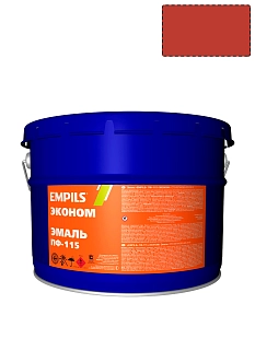 Эмаль ПФ-115 универсальная алкидная Empils Эконом красная 20 кг
