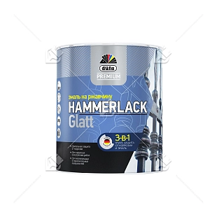 Эмаль на ржавчину Dufa Premium Hammerlack 3-в-1 гладкая RAL 8017 шоколадно-коричневая 0,75 л.