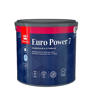 Краска интерьерная Tikkurila EURO POWER 7 С моющаяся, матовая 2,7л