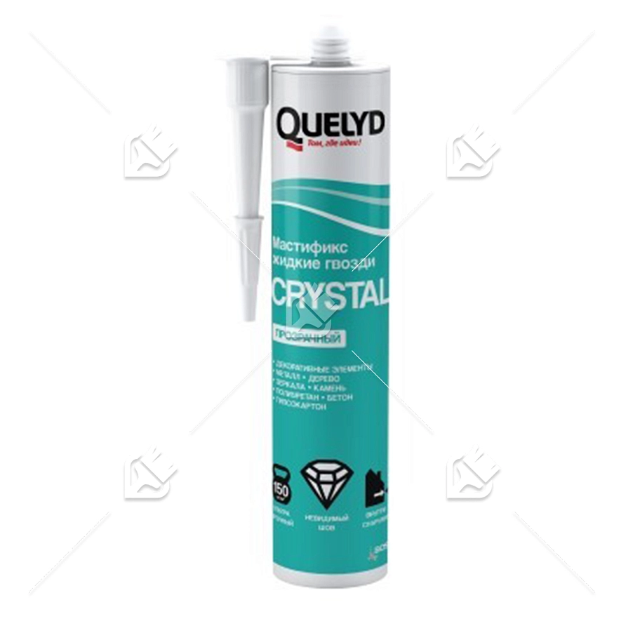 Клей монтажный неопреновый Quelyd Мастификс CRYSTAL, прозрачный 260 г.